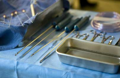 liposuction surgery tools