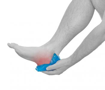 Heel with ice-pack