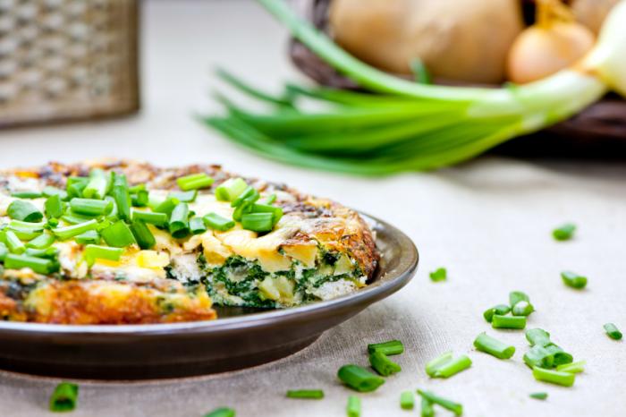 Omelet with chives