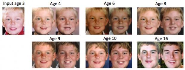 Facial age progression