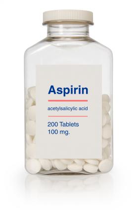 bottle of aspirin