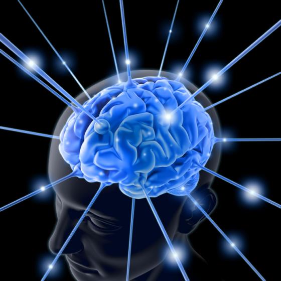 illustration of brain activity