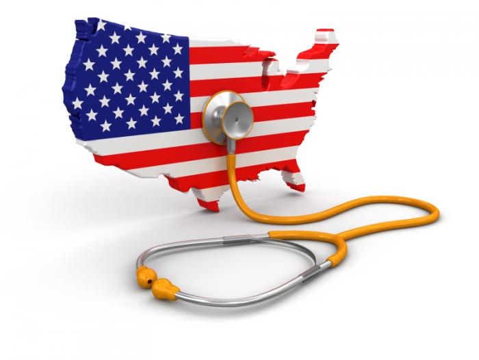 stethoscope and stars and stripes