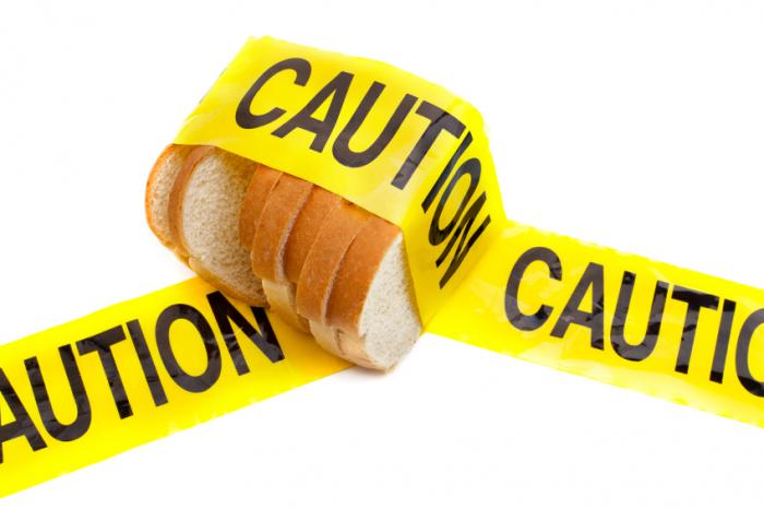 A loaf of bread with caution tape