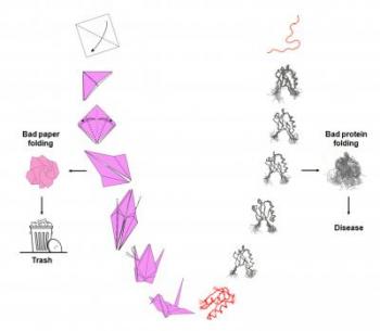Bad Paper Folding and Bad Protein Folding
